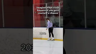 2 year figure skating progress! #figureskater #figureskating #iceskater #iceskating #wintersports