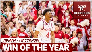 Biggest Win of the YEAR | Indiana Basketball defeats Wisconsin 74-70