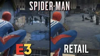 Spider-Man E3 vs Retail | Direct Comparison