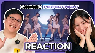 Trilingual 🇺🇸🇰🇷🇯🇵 FEARNOT Couple Reacts to LE SSERAFIM 'Perfect Night’ MV