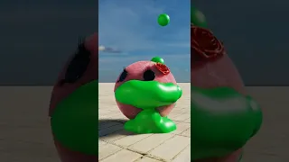 Walking balls Vs Corona Virus Special effects | 3d animation | future technology imagination