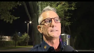 JFRD Captain Eric Proswimmer gives update on Philips Highway chemical leak