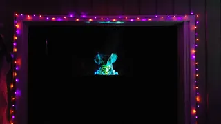 Halloween Hologram Decorations With A Fog Screen Using AtmosFX Projections