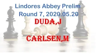 Duda,J - Carlsen,M, Lindores Abbey Prelim, Round 7