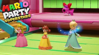Mario Party Superstars GIRLS ROUND - Peach vs Daisy vs Rosalina vs Birdo (Master CPU)