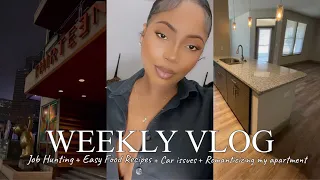 WEEKLY VLOG: FIRST WEEK LIVING IN HOUSTON TX | JOB HUNTING | I cant believe this happened 😳 & more