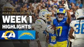 Highlights: Rams vs. Chargers Week 1 Preseason Matchup | Puka Nacua's TD, Tanner Ingle's Sack & More