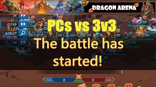 PCs vs 3v3 Dragon Arena   Lords Mobile