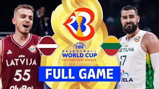 Latvia vs Lithuania | Full Basketball Game | FIBA Basketball World Cup 2023