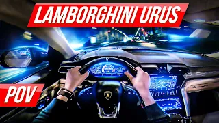 Lamborghini Urus | 650 HP BiTurbo V8 | POV Test Drive | Moscow Night Ride