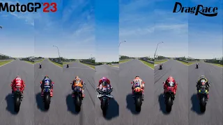 MOTOGP 23 DRAG RACE BATTLES | APRILIA RS GP VS THE WORLD | VS YAMAHA, HONDA, DUCATI, KTM