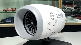 1:12 Leap-1B 737max Series Aircraft Turbine Engine Movable Metal Model