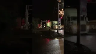 Train hits Semi Truck in Wingate,North Carolina