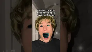 My Reflection In The Mirror😰#kirkiimad #tiktok #funny #real #relatable #fear #scary #mirror #shorts