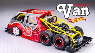 V12 Toyota 6 Wheeler Van Hot Wheels 2023 Custom