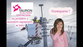 Tauron odpowiada na problem z wysokim napięciem