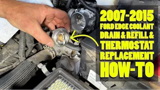 2007-2015 Ford Edge Coolant Drain & Refill & Thermostat Replacement How-To