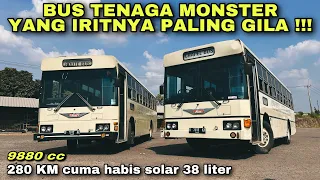 Habis Cuma Segini ⁉️ Bus Tenaga Monster Yang Irit Gila ❗️| trip SUMBER ALAM - Hino M10U Blue Ribbon