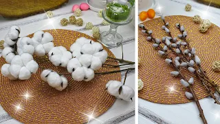 How to make cotton and a willow branches