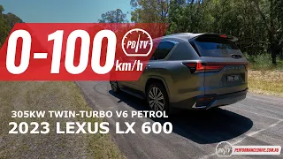 2023 Lexus LX 600 0-100km/h & engine sound