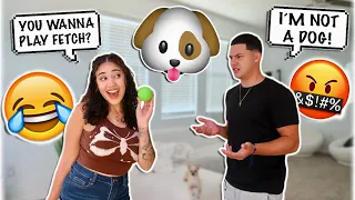 Treating My Boyfriend Like A DOG To See How He Reacts!! *GOES WELL*