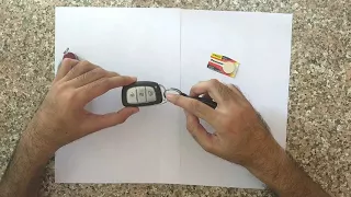 Quick Hyundai Smart Key battery change process.