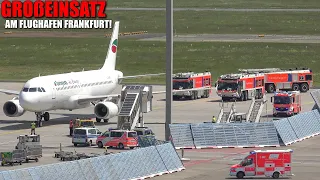 [GROßEINSATZ AM FLUGHAFEN FRANKFURT!] - Sicherheitslandung European Air Charter Airbus A320 -