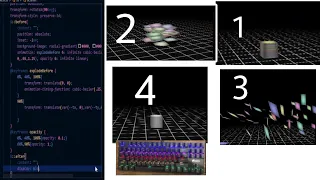 ASMR Programming - Coding exploded Cube Animation - No Talking