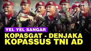 Yel Yel Sangar Pasukan Elite Bakar Semangat Prajurit di HUT ke 78 TNI