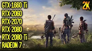 [1440p] The Division 2: GTX 1660 Ti vs RTX 2060 vs RTX 2070 vs RTX 2080 vs RTX 2080 Ti vs Radeon 7