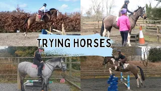 TRYING HORSES| Getting First Horse!