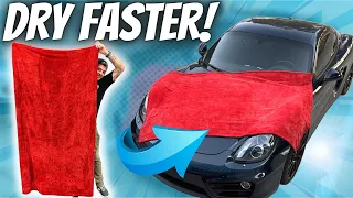 FASTEST WAY TO DRY YOUR CAR | BIGGEST DRYING TOWEL EVER??