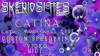 Catina Lupus Awareness Cusom Monster High Doll