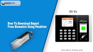 RS 9n Report Download | How to download attendance report in pendrive from Biometric