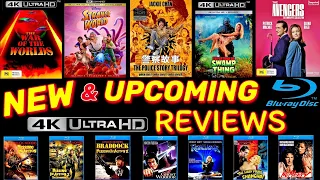 NEW & UPCOMING 4K UHD & Blu Ray Reviews War of The Worlds 4K, Strange World Police Story Swamp Thing