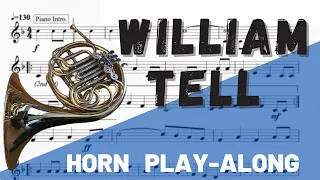 William Tell Horn in F Solo. Play-Along/Backing Track. Free Music!