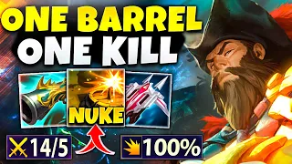 *1 BARREL 1 KILL* One Of The Most INSANE Gangplank Games!