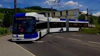 Trolleybus double articulé en Formation [LighTram] n°701 [TL Lausanne]