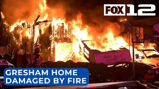Home, vehicles damaged by fire in Gresham