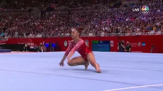 Emma Malabuyo floor 2021 Olympic Trials Day 2