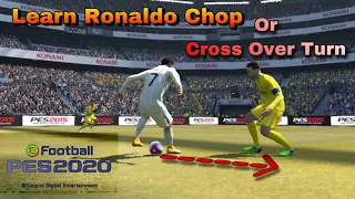 How to do Ronaldo skill called Cross Over Turn or Ronaldo Chop || Pes tips & tricks || Pes Ginie