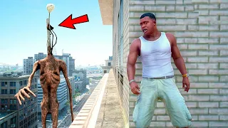 LIGHT SIREN HEAD Vs FRANKLIN Fight AND Destroys Los Santos In GTA 5 - Epic Battle