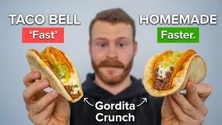 Can I make Taco Bell's Cheesy Gordita Crunch faster than ordering one?