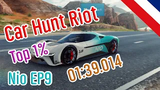 Asphalt 9 : Car Hunt Riot Nio EP9 4⭐(Gold) | The Narrows | Top 1% [01:39:014] TH