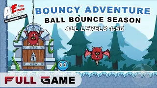 🔵Bouncy Adventure - FULL GAME (all levels 1-50) Android Gameplay