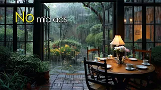 Listening to the soothing sound of rain brings peace of mind, Helps relax and sleeping