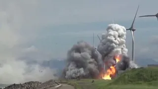 Japanese rocket explodes during engine test