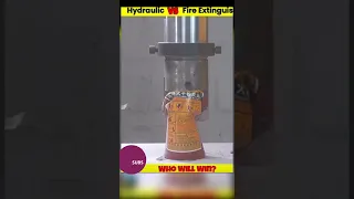 Hydraulic Press vs Fire Extinguisher of Different Countries #shorts#uniqueexperiment #whatif #मजेदार