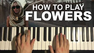 Miley Cyrus - Flowers (Piano Tutorial Lesson)