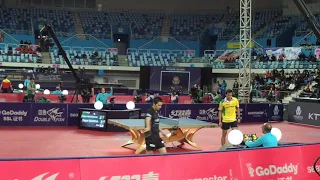 Hugo Calderano vs Yuya Oshima  2018 인천  ITTF World Tour Grand Finals (FULL 1)